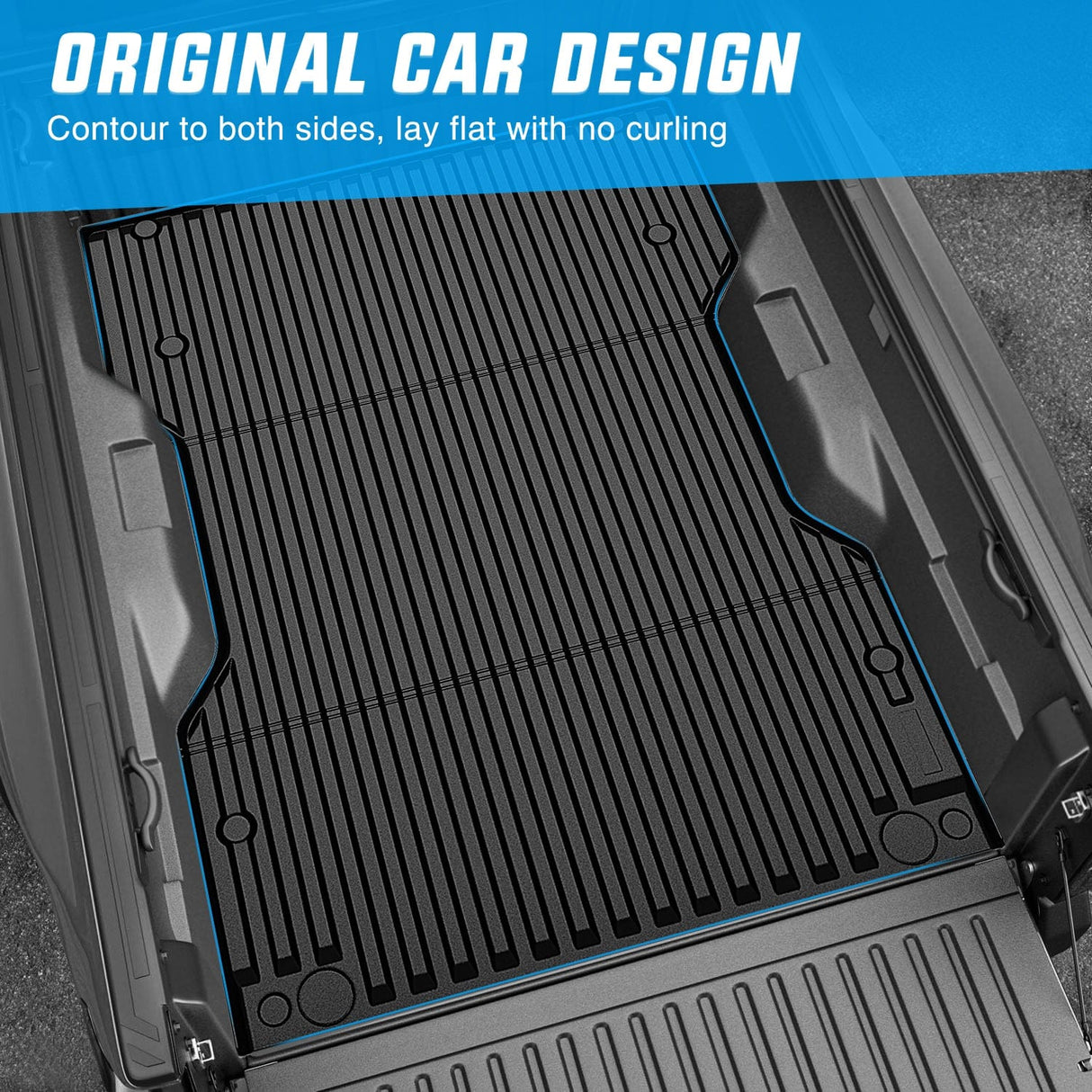 Truck Bed Mat Truck Bed Mat 6 FT for 2024 2025 Toyota Tacoma, TPE Heavy-Duty Pick-up Bed Liner for Toyota Tacoma Accessories, Anti-Slip Texture, All Weather Protection