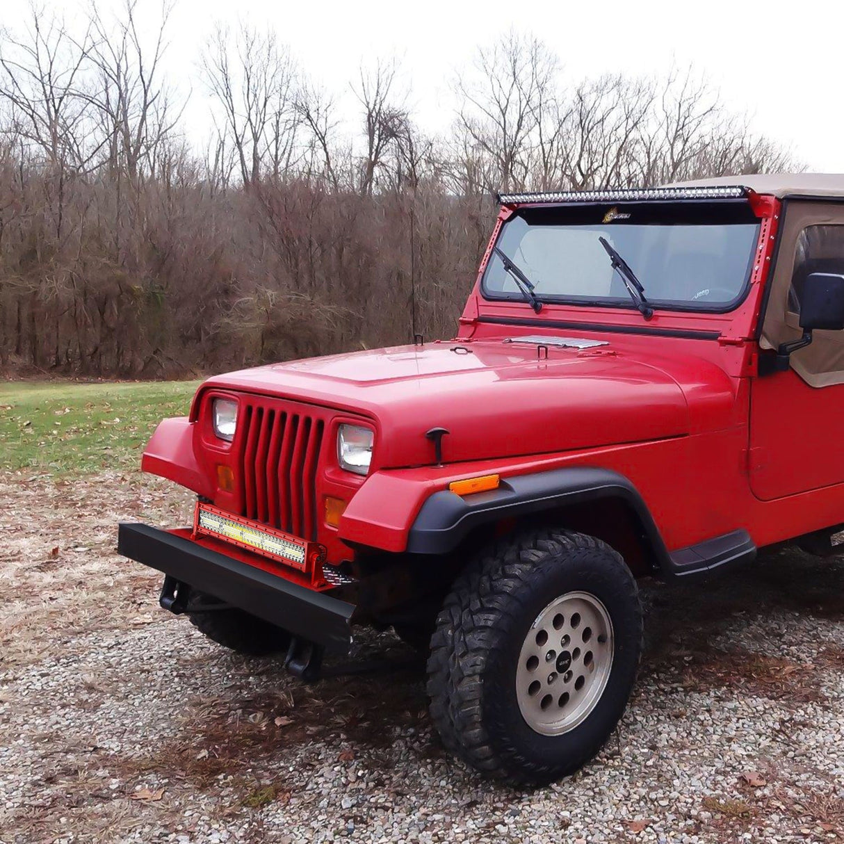 Light Bar Wiring Kit 22 Inch 480W 28800LM Triple Row Red Shell Spot Flood Led Light Bar | 16AWG Wire 5Pin Switch