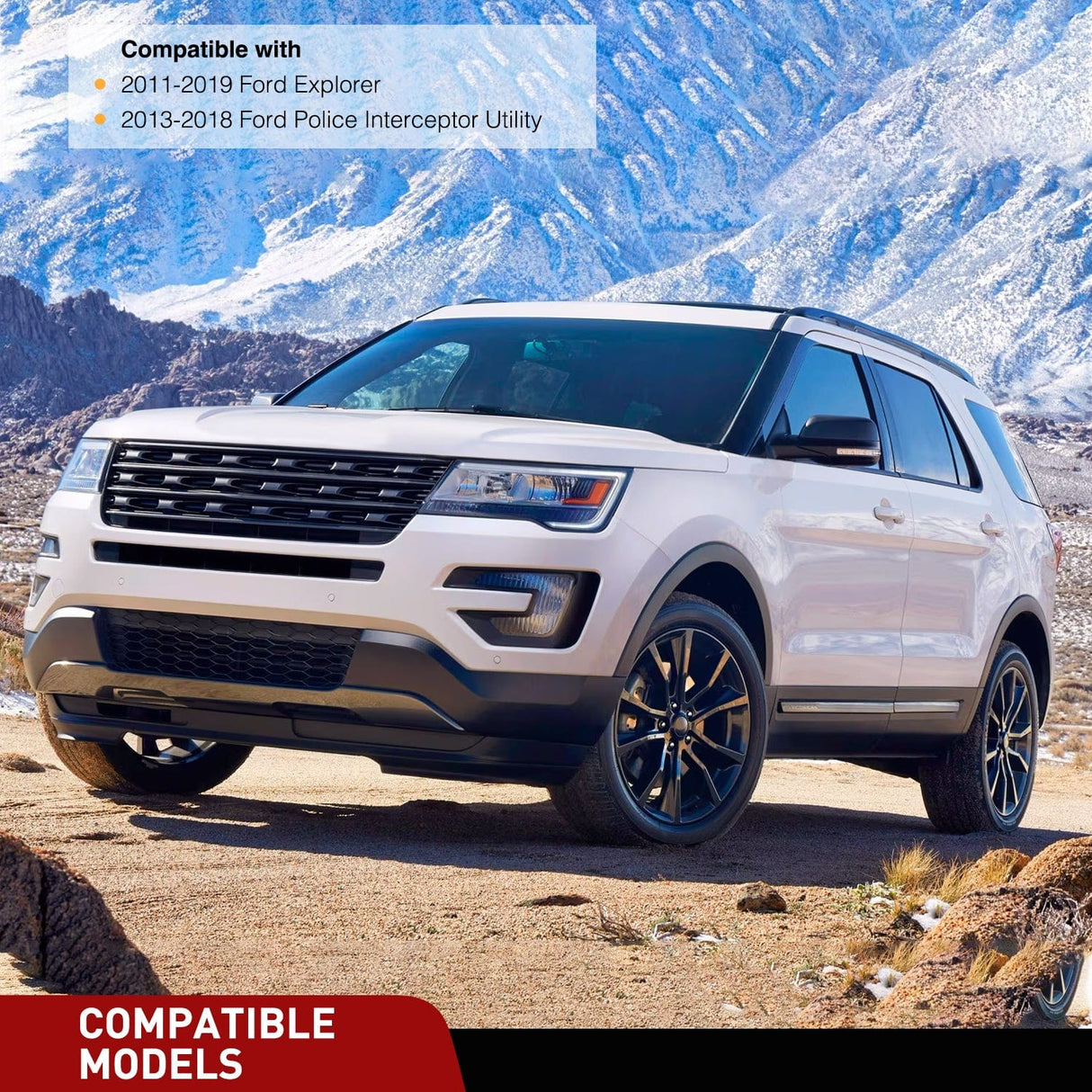 Wiring Harness Kit 4 Pin Trailer Wiring Harness Kit 56172 Vehicle Side Custom for 2011 2012 2013 2014 2015 2016 2017 2018 2019 Ford Explorer