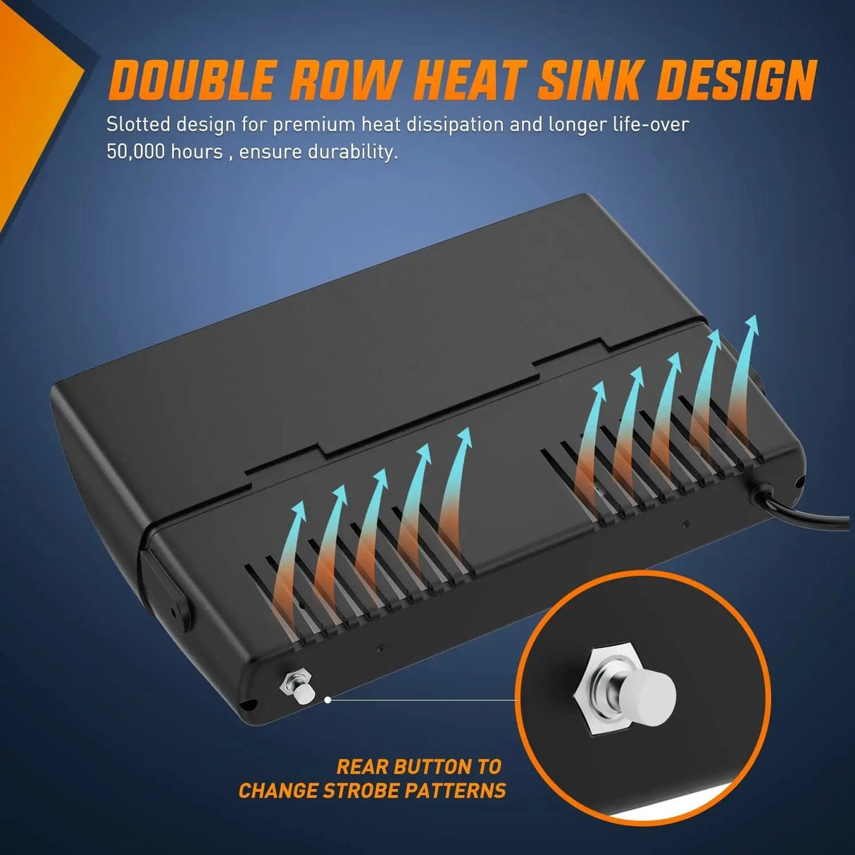 Windshield Hazard Strobe Light 8 Inch 16 Leds Windshield Hazard Blue Red Strobe Light