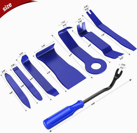 retainer clips 8 Pcs Auto Trim Removal Tool Set Blue