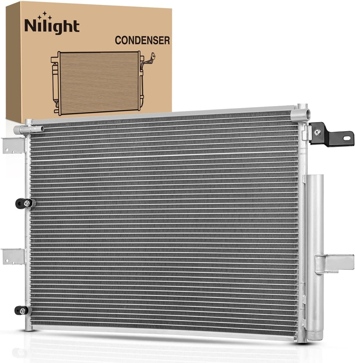 AC Condenser Compatible with Ford Edge V6 3.5L 3.7L 2011-2014, Lincoln MKX 2011-2015 Air Conditioning A/C Condenser with Receiver Drier Replace# 3894, ACA84587, BT4Z19708B, HVA00209, FO3030231