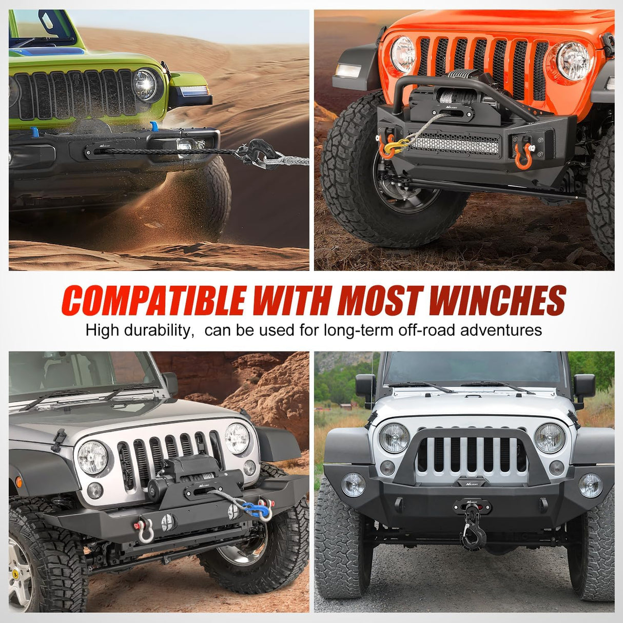 Winch Fairlead Aluminum Hawse Fairlead 4-7/8 Inch (124mm) Hole Spacing with Mounting Hardware Winch Hawse Fairlead for Synthetic Rope 2000-3500 LBS UTV ATV Winch Accessory Anodized Black