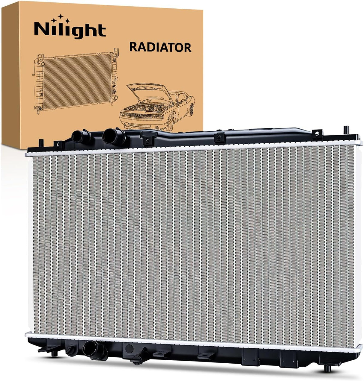 Radiator for Honda Civic 2006 2007 2008 2009 2010 2011 L4 1.8L 2.0L, Engine Coolant Radiator Assembly Replace# 19010RNBC51