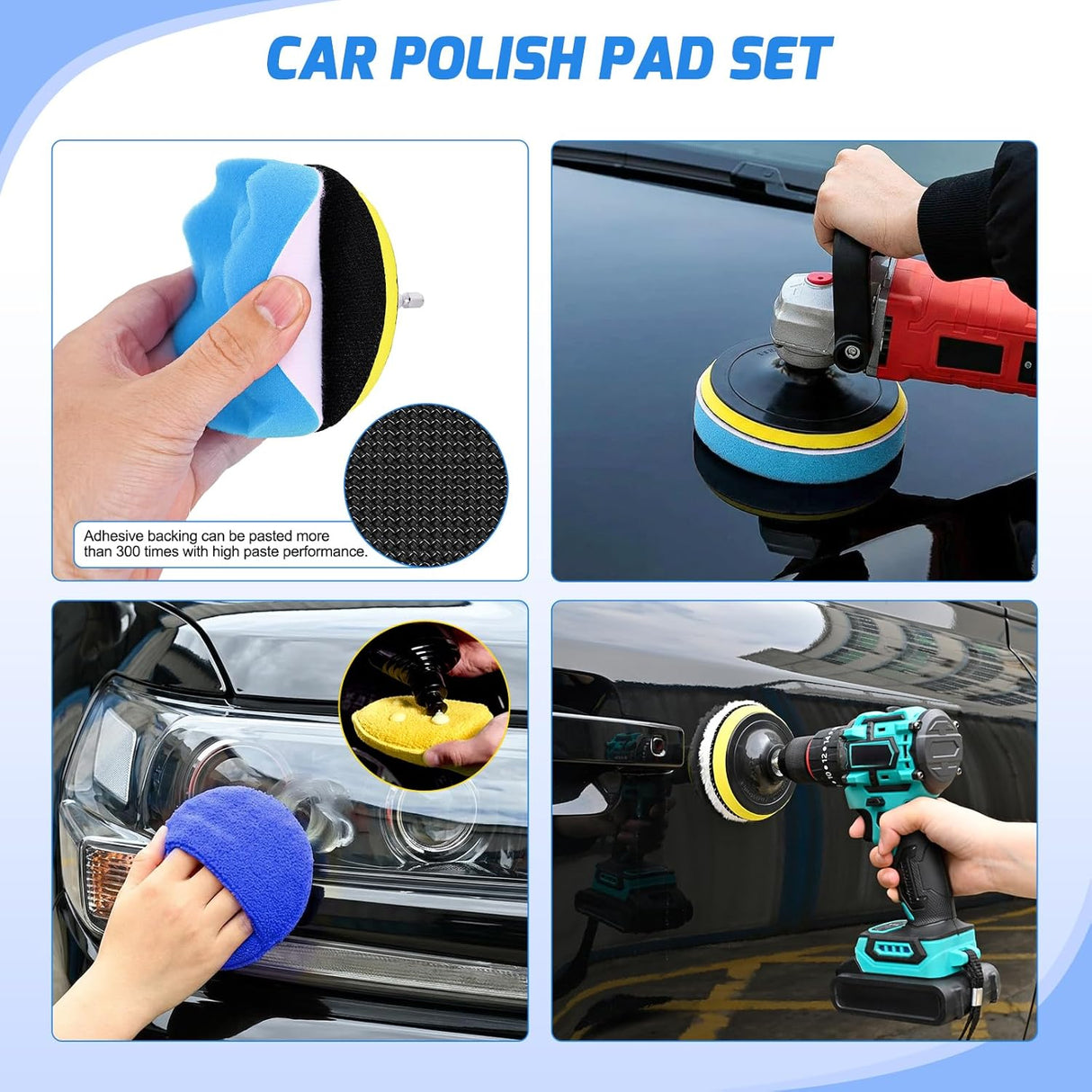 Automotive Tools 27PCS Car Detailing Kit Auto Cleaning Tools Wash Set with Storage Carry Bag Home Use for Interior Exterior Deep Clean Polish Car Care Windshield Dashboard Seat Air Vents Wheels Tires, Blue
