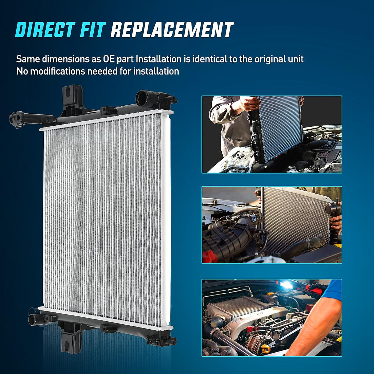 2005-2010 Jeep Grand Cherokee 4.7L 3.0L 6.1L 3.7L 2006-2010 Jeep Commander 3.7L 4.7L Radiator Nilight