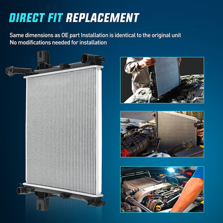 2005-2010 Jeep Grand Cherokee 4.7L 3.0L 6.1L 3.7L 2006-2010 Jeep Commander 3.7L 4.7L Radiator Nilight