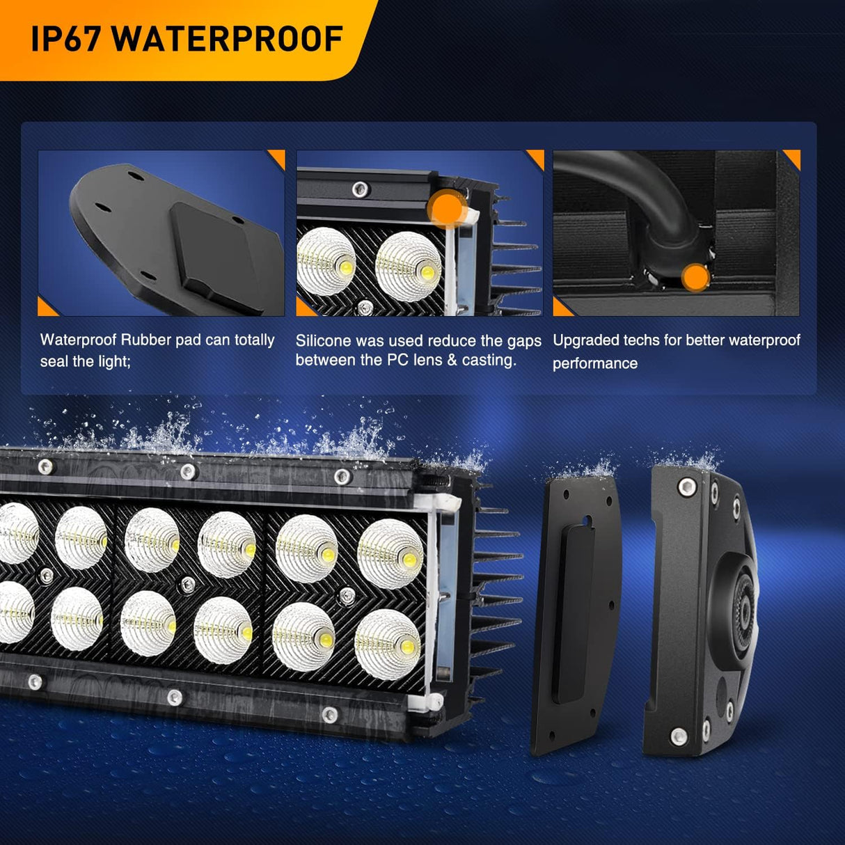 LED Light Bar 32Inch 180W Curved Off Road Lights for Trucks Flood Spot Combo Beam Driving Lamp Work Lights with Heavy Duty 12V 5Pin Rocker Switch Wiring Harness Kit