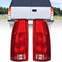 1998-1999 Chevy GMC C/K1500 2500 3500 1992-1999 Yukon Suburban Blazer 1995-2000 Tahoe 1999-2000 Cadillac Taillight Assembly Rear Lamp Replacement w/Bulbs and Harness