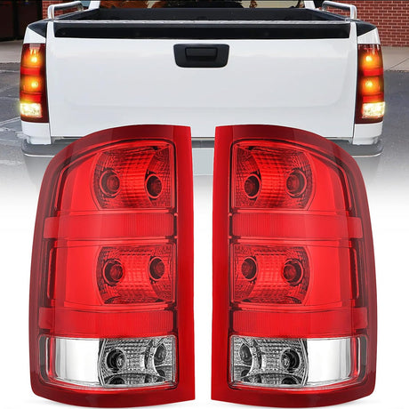 2007-2013 GMC Sierra 1500 2500HD 3500HD Taillight Assembly Rear Lamp Replacement OE Style Driver Passenger Side Nilight