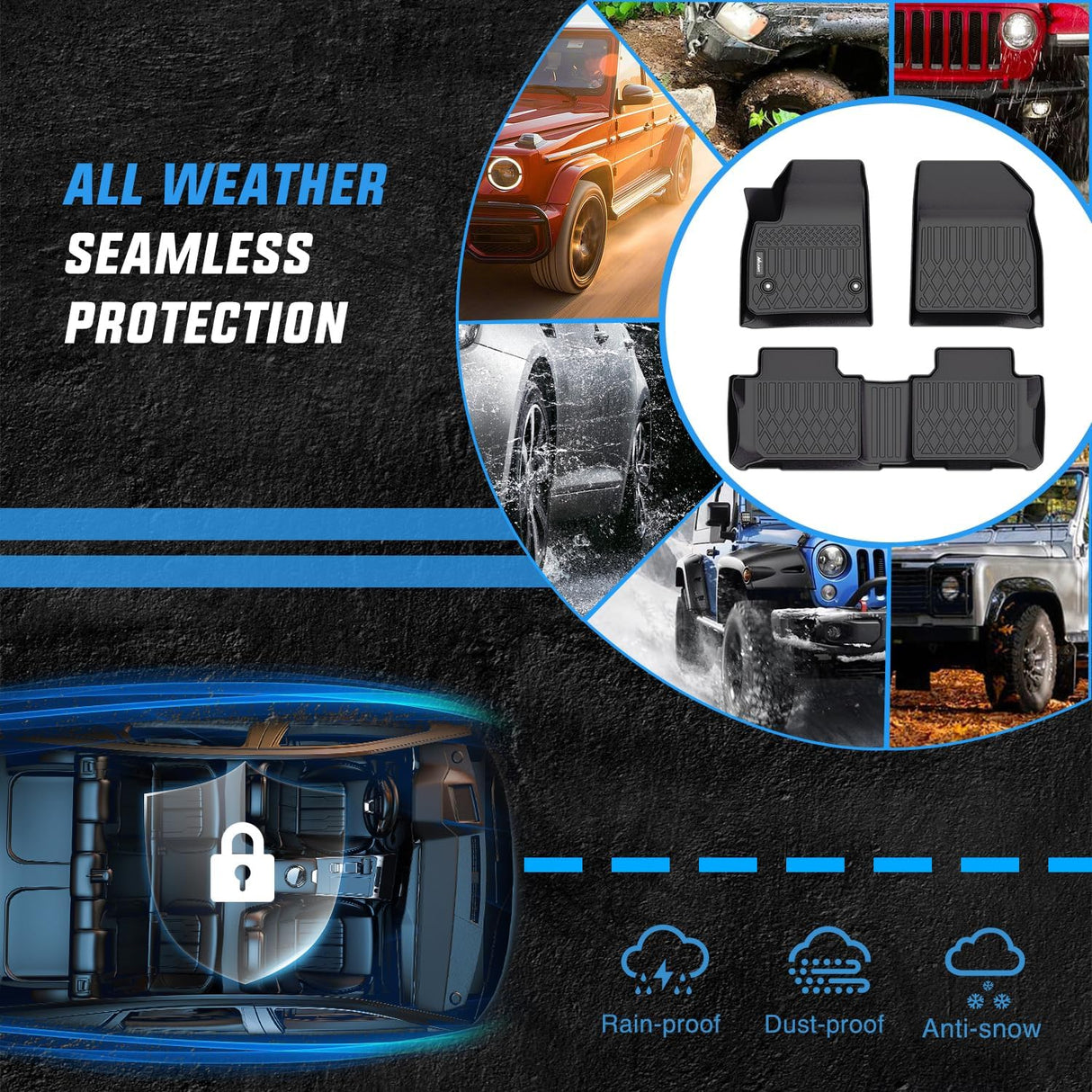 2019-2024 Chevy Blazer TPE Floor Mats Nilight