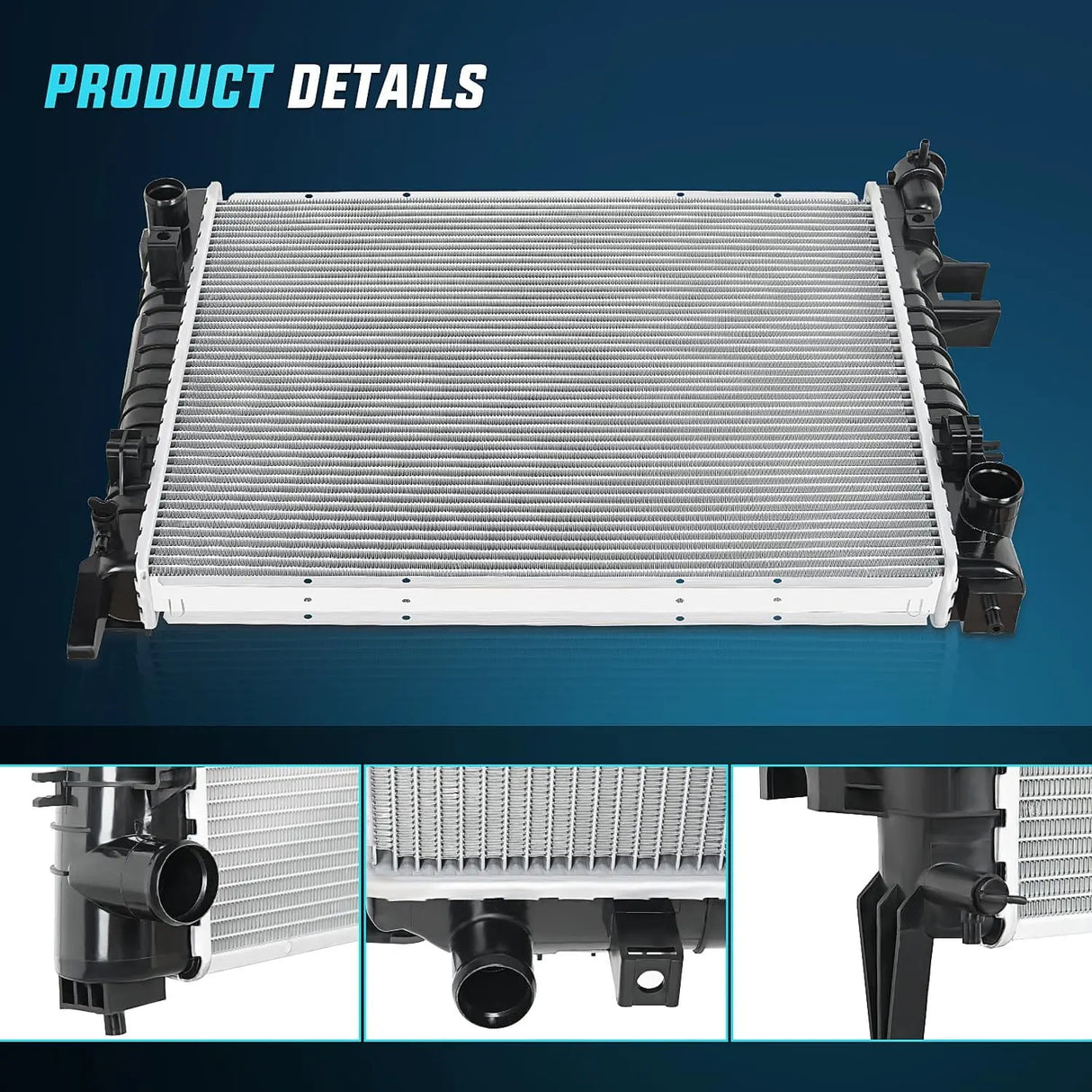 Radiator 2002-2008 Dodge Ram 1500 3500 2500 2003 3.7L V6 4.7L 5.7L 5.9L V8 4WD RWD Radiator