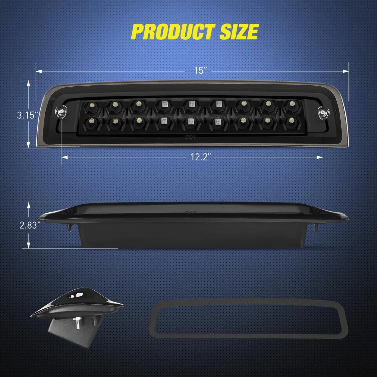 Accessories 2009-2017 Dodge Ram 1500 2500 2010-2017 RAM 3500 Third Brake Light
