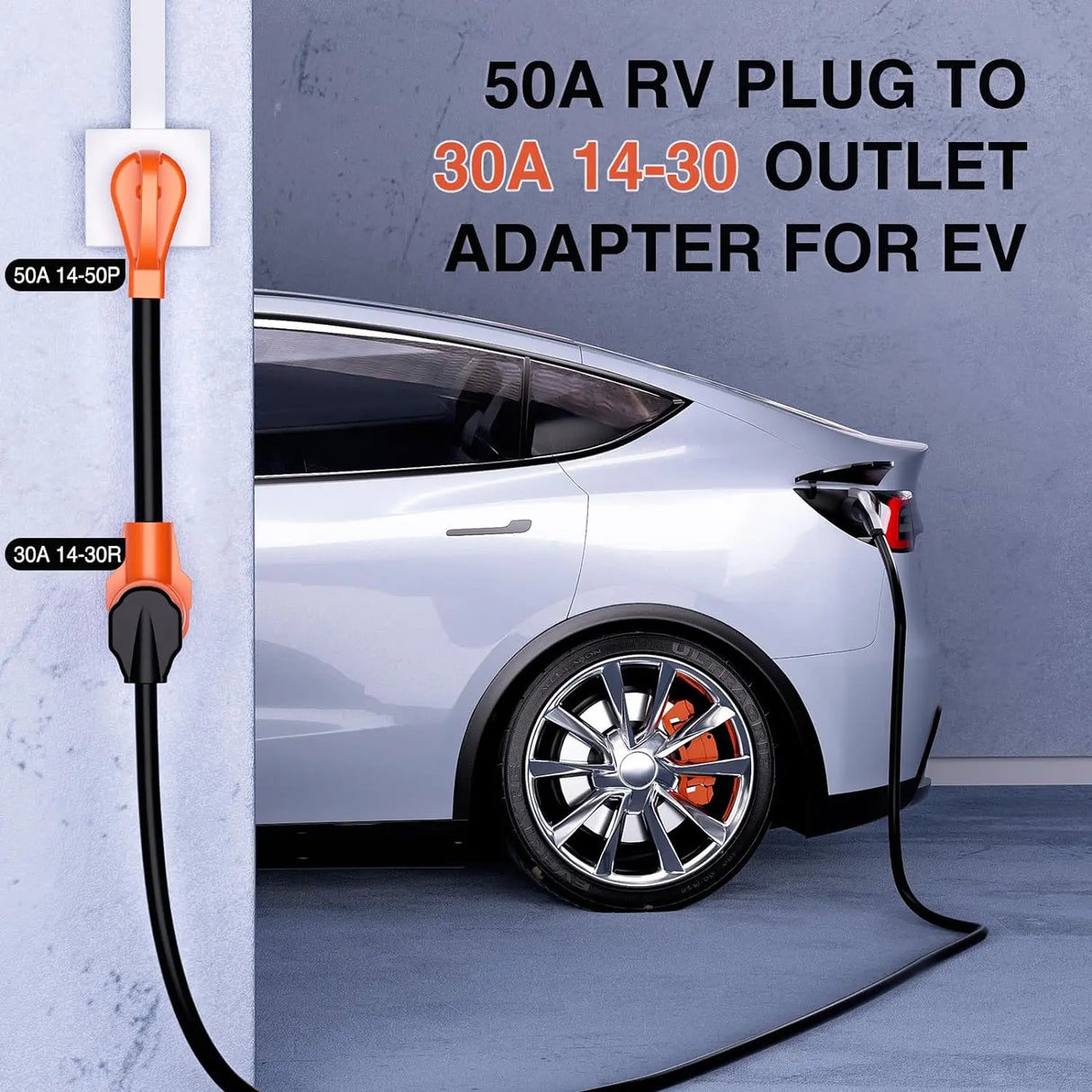 50AMP to 30AMP 4 Prong EV Charger Adapter Cord Nilight