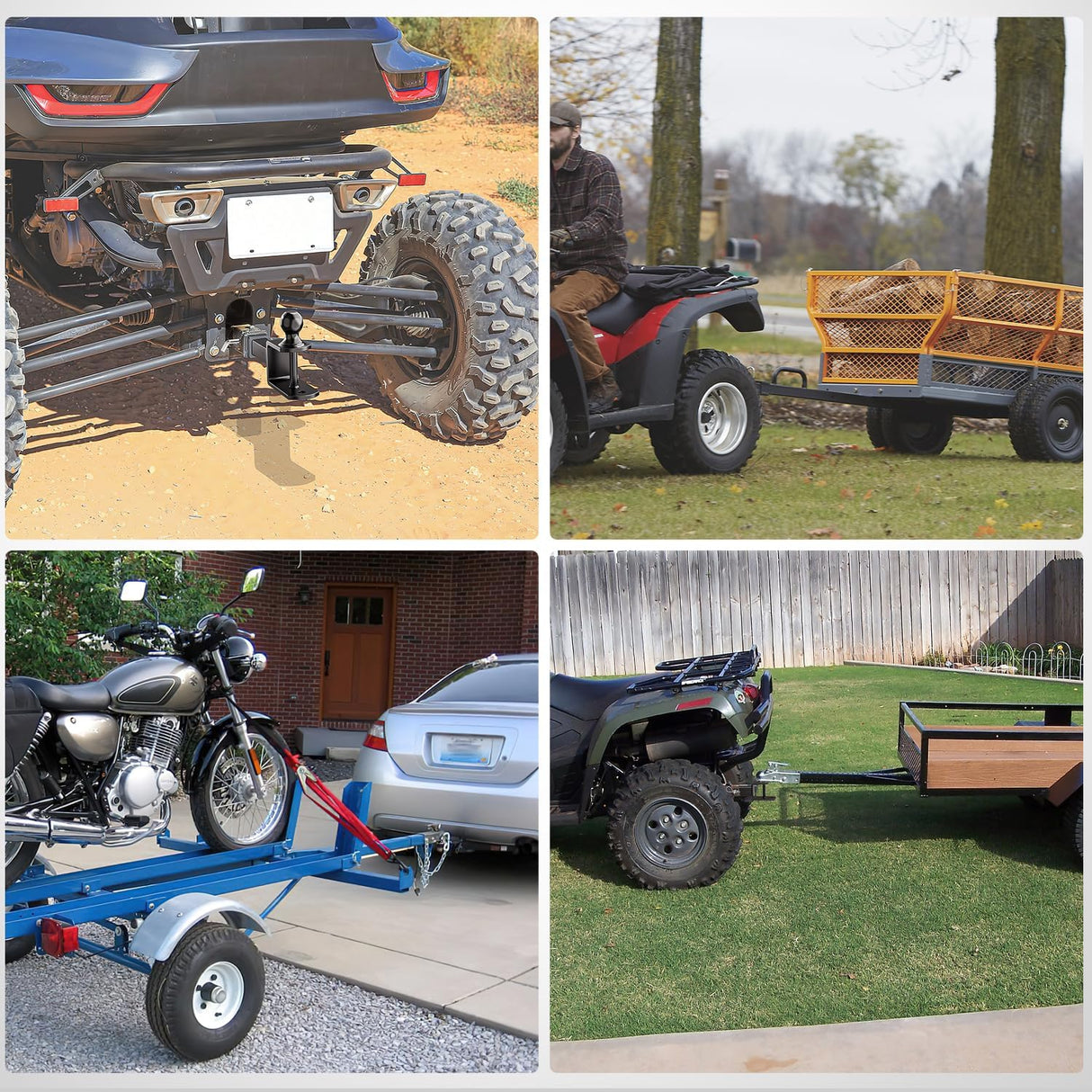 Hitch Adapter 1-1/4 Inch x 6 Inch Combo Bar Trailer Receiver Tube Weld-on Raw Steel Hitch Bar