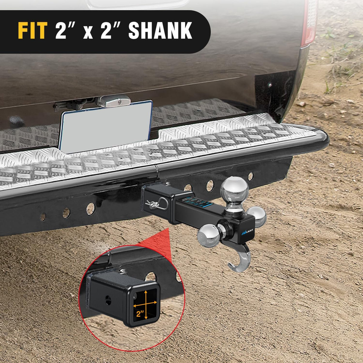 Hitch Adapter 2 Inch x 9 Inch Combo Bar Trailer Receiver Tube Weld-on Raw Steel Hitch Bar