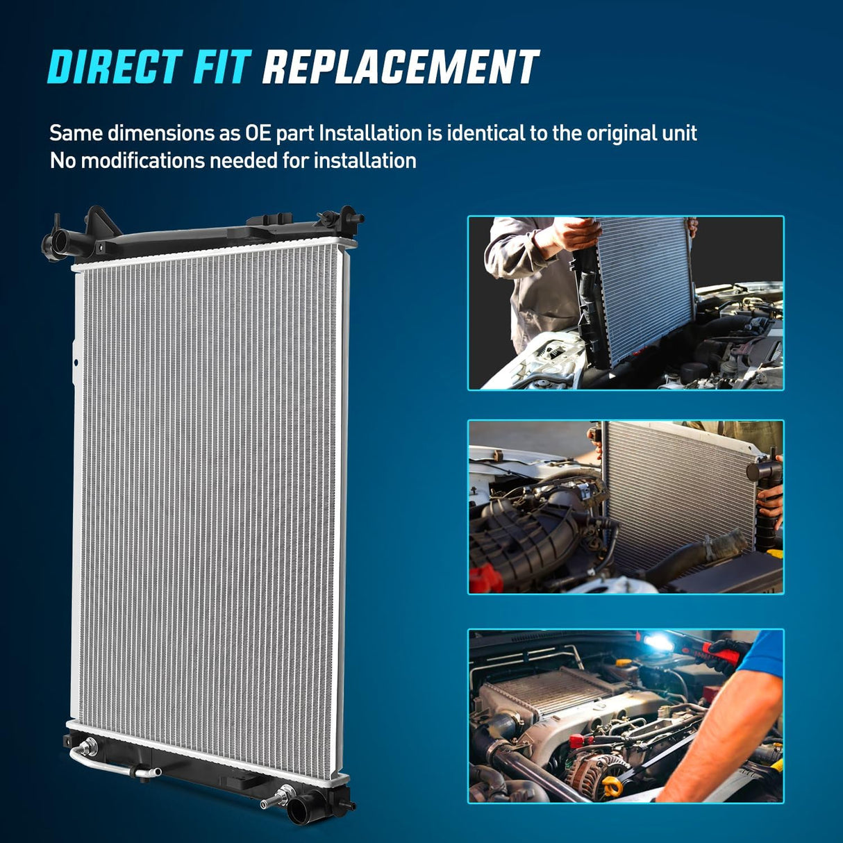 Radiator for Hyundai Santa Fe 2010 2011 2012 2013 2014 2015 2016 2017 2018, Santa Fe XL 2013-2019, Kia Sorento 2011-2015 2.4L 3.3L 3.5L
