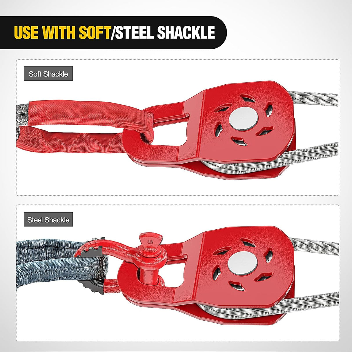 10 Ton Heavy Duty Winch Snatch Block Nilight