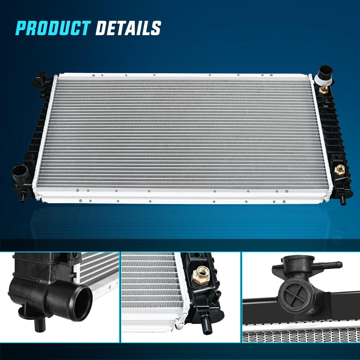 Radiator for Ford F150 1999 2000 2001 2002 2003 2004, F-250 F-350 1999-2003, Expedition Lincoln Navigator 4.2L 4.6L 5.4L 1999-2001