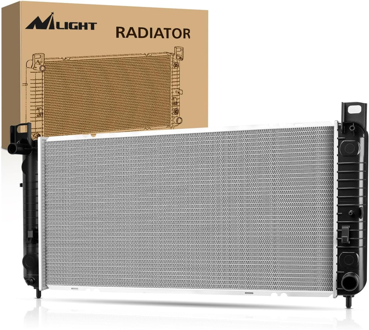 Radiator for Chevrolet Silverado 2500 GMC Sierra 2500 1999 2000 V8 6.0L, Avalanche 1500 2002 2003 2004, Manual Transmission Without Engine Oil Cooler
