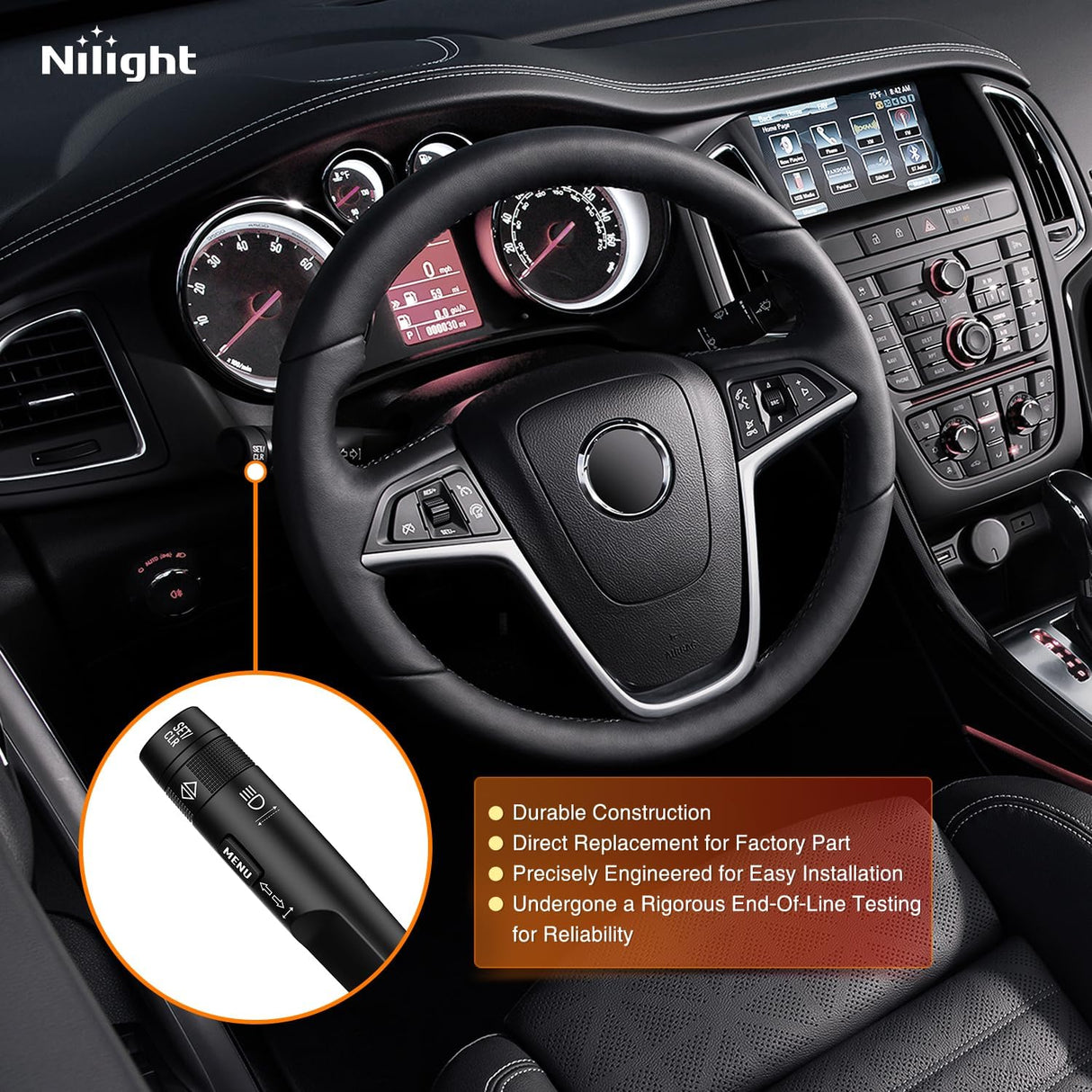 Turn Signal Switch Compatible with 2011 2012 2013 2014 2015 2016 Chevy Cruze 2012-2014 Chevrolet Orlando 2011-2013 Buick Regal 2012-2017 Verano Windshield Wiper Combination Switches