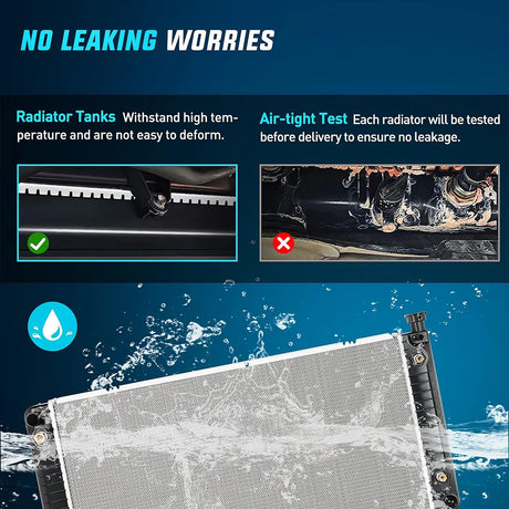 Radiator 1994-2000 GMC YUKON Chevy GMC Suburban Yukon Tahoe Pickup Escalade C1500 C2500 C3500 K1500 K2500 K3500 5.0L 5.7L V8 Radiator