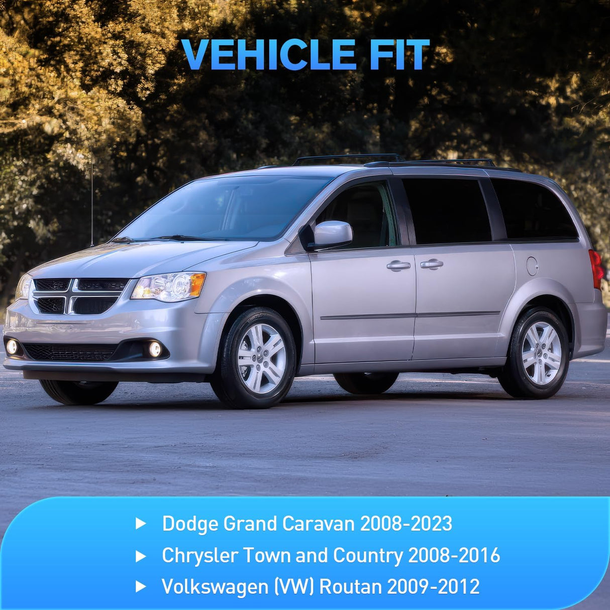 in Channel Rain Guards for Grand Caravan 2008-2023, Chrysler Town Country 2008 2009 2010 2011 2012 2013 2014 2015 2016, Volkswagen Routan 2009-2012 Window Deflectors, Vent Window Visors-4PCS