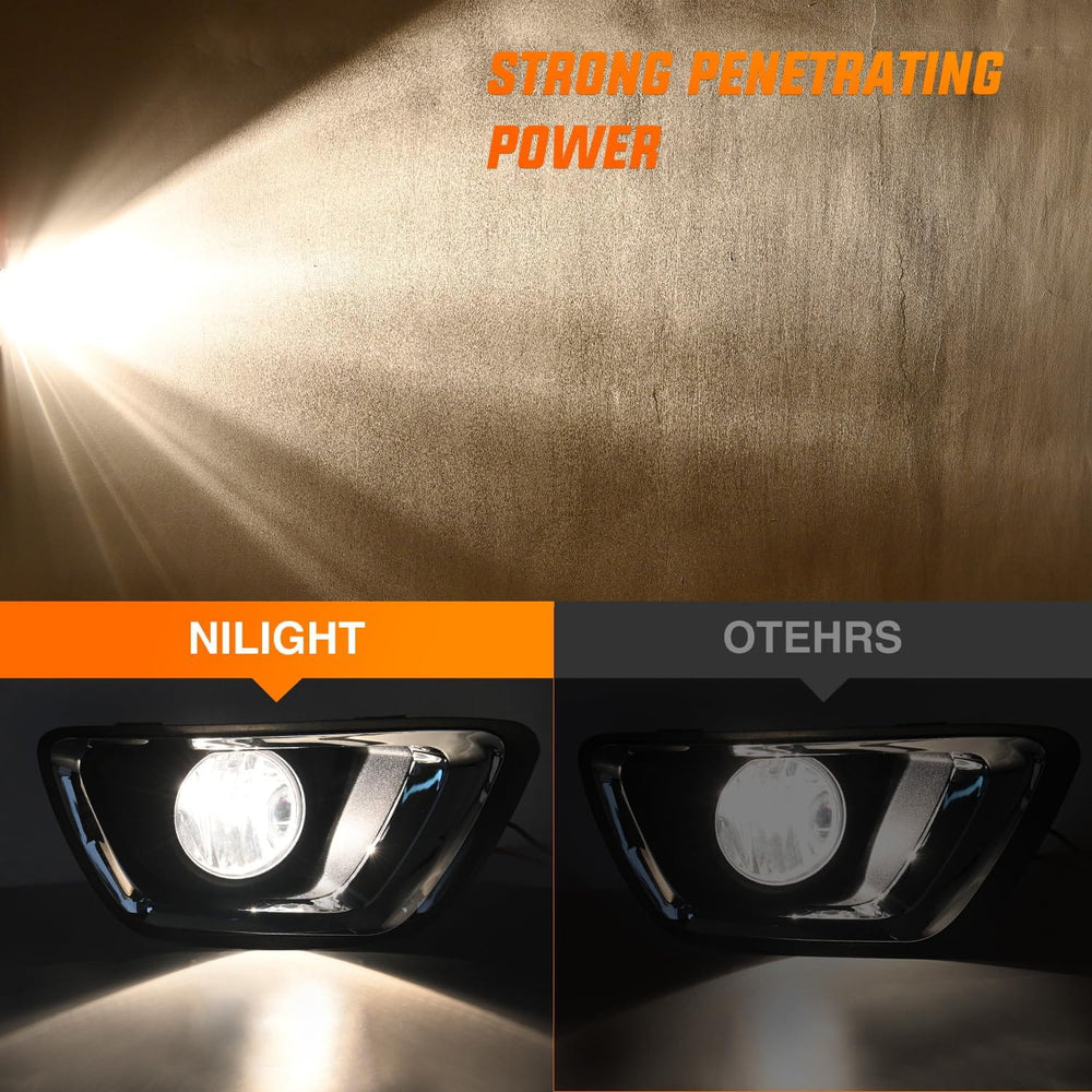 2015-2020 Chevy Colorado Fog Light Assembly 5202 Bulbs Clear Lens Nilight