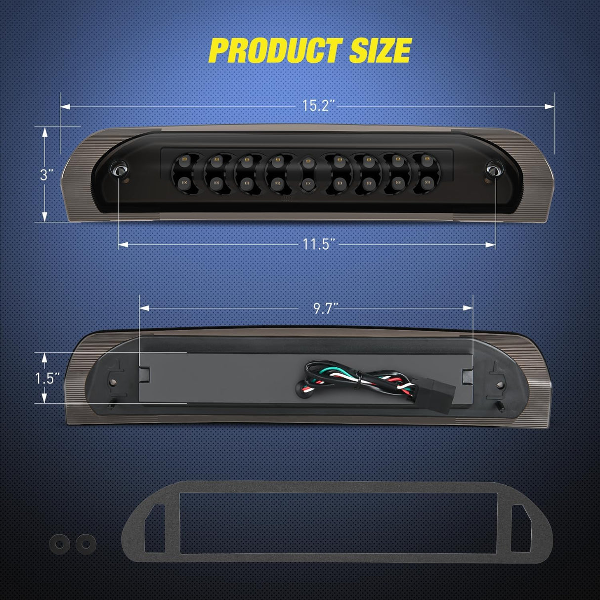 2002-2008 Dodge Ram 1500 2003-2009 RAM 2500 3500 Third Brake Light Nilight