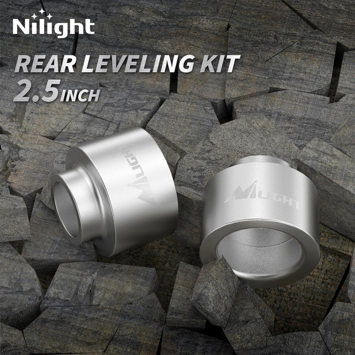 2.5inch Rear Leveling Kit for 2009-2023 Ram 1500/2000-2020 Tahoe Suburban Yukon 1500/2002-2013 Avalanche 1500 2WD 4WD 2007 2008 2009 2010 2011 2012 2013 Rear Raise Suspension Strut Spacers
