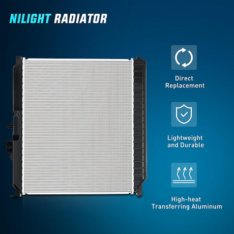 2004-2012 Chevrolet Colorado 2004-2012 GMC Canyon 2006-2008 Isuzu i280 i290 i350 i370 2.8L 2.9L 3.5L 3.7L Radiator Nilight