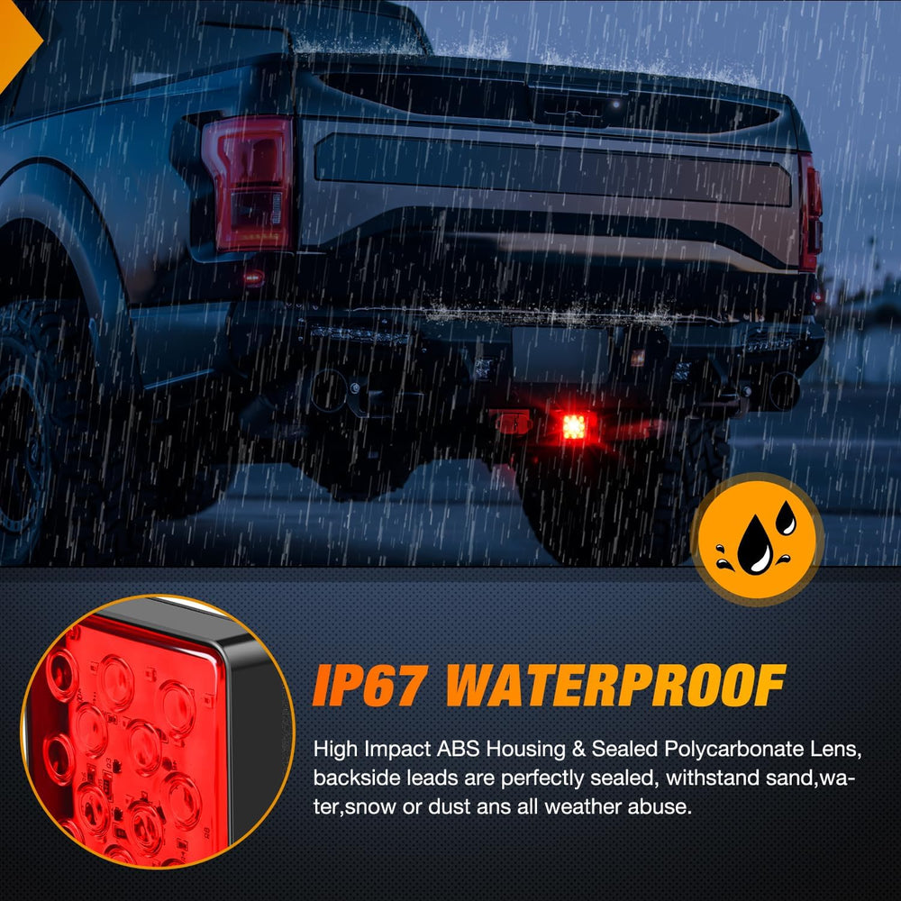 12LED Brake Light Trailer Hitch Cover Nilight