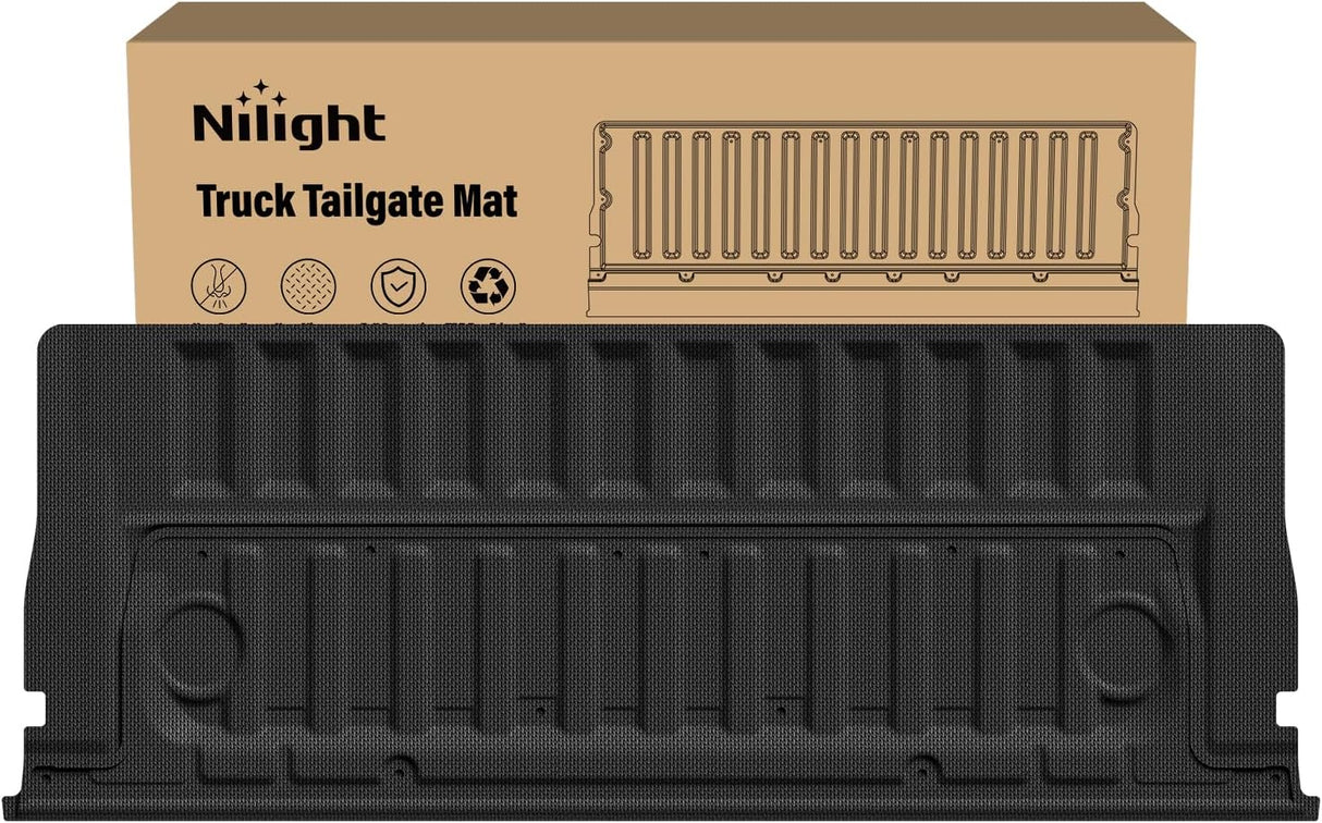 Tailgate Mat for Ford Ranger 2024 2025 2026 All Weather TPE Anti-Slip Custom Fit Truck Tailgate Protector Liner Cover