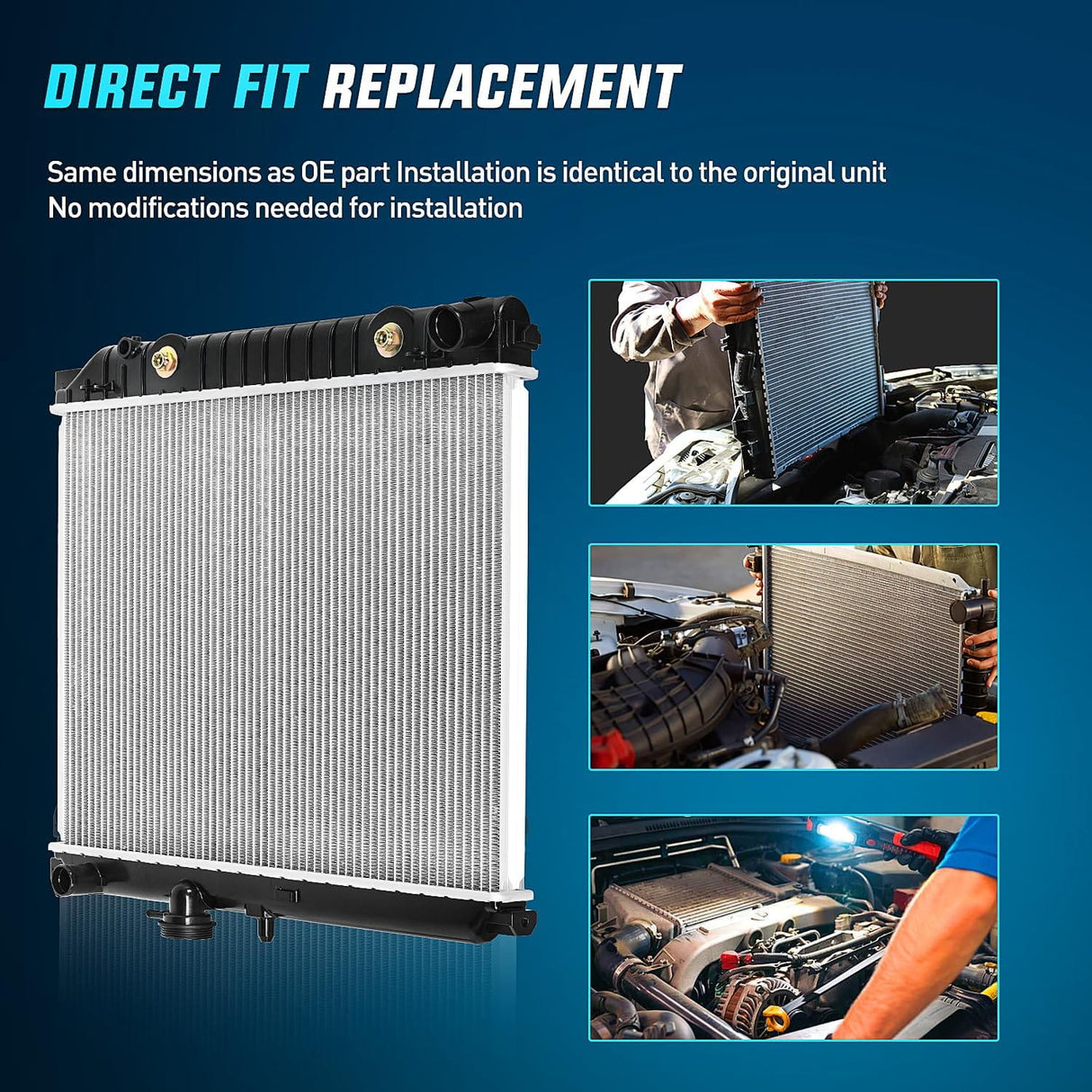 2004-2012 Chevrolet Colorado 2004-2012 GMC Canyon 2006-2008 Isuzu i280 i290 i350 i370 2.8L 2.9L 3.5L 3.7L Radiator Nilight