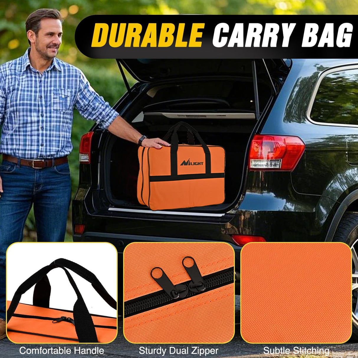 Car Emergency Kit with Jumper Cable Air Compressor Tire Repair Essential Tools First Aid Alligator Connector Electrical Kit for Travel Camping Outdoor Cars Truck SUV RV