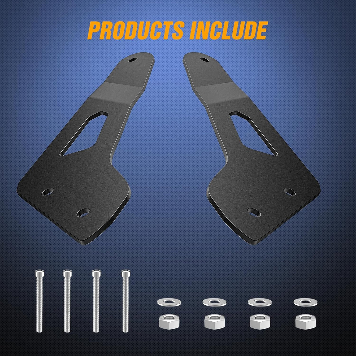 Light Bar Mounting Brackets for 50 Inch Straight Lights UTV Roof Upper Windshield Compatible with Can-am Maverick X3 MAX DS RS MR Turbo R 2017 2018 2019 2020 2021 2022 2023 2024