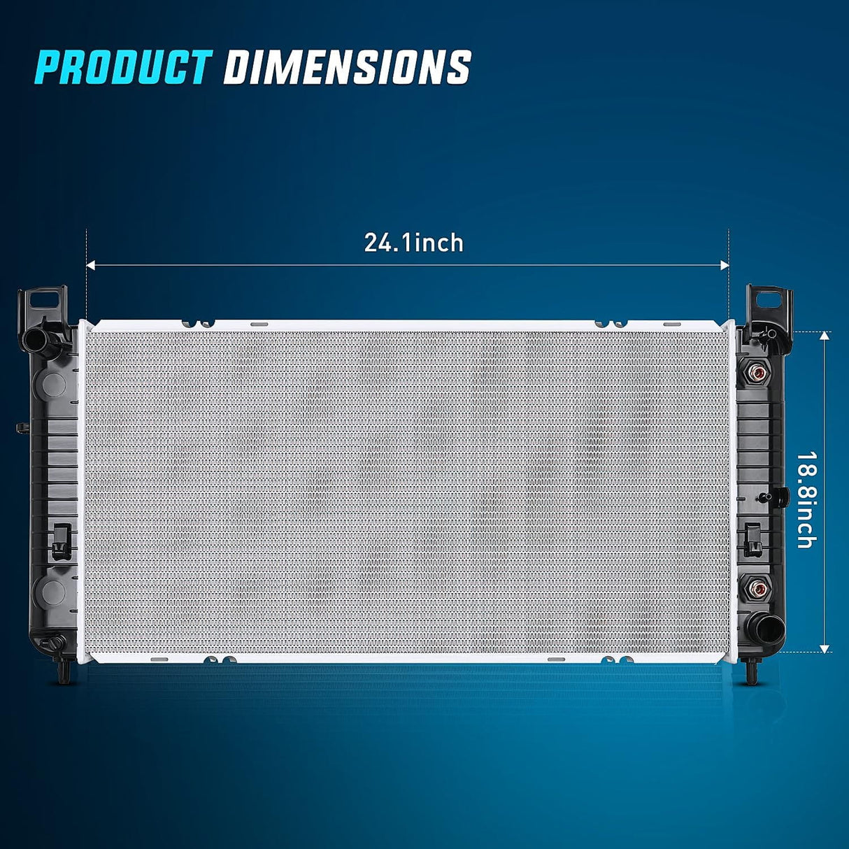 Radiator 2007-2013 Chevrolet Silverado 2002-2006 Avalanche 1500 2000-2014 Tahoe 2001-2011 Sierra 2000-2014 Suburban Radiator Without Engine Oil Cooler
