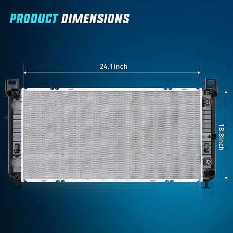 Radiator 2007-2013 Chevrolet Silverado 2002-2006 Avalanche 1500 2000-2014 Tahoe 2001-2011 Sierra 2000-2014 Suburban Radiator Without Engine Oil Cooler