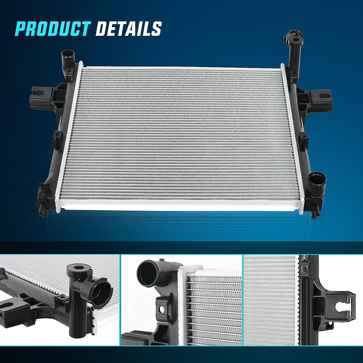 2005-2010 Jeep Grand Cherokee 4.7L 3.0L 6.1L 3.7L 2006-2010 Jeep Commander 3.7L 4.7L Radiator Nilight