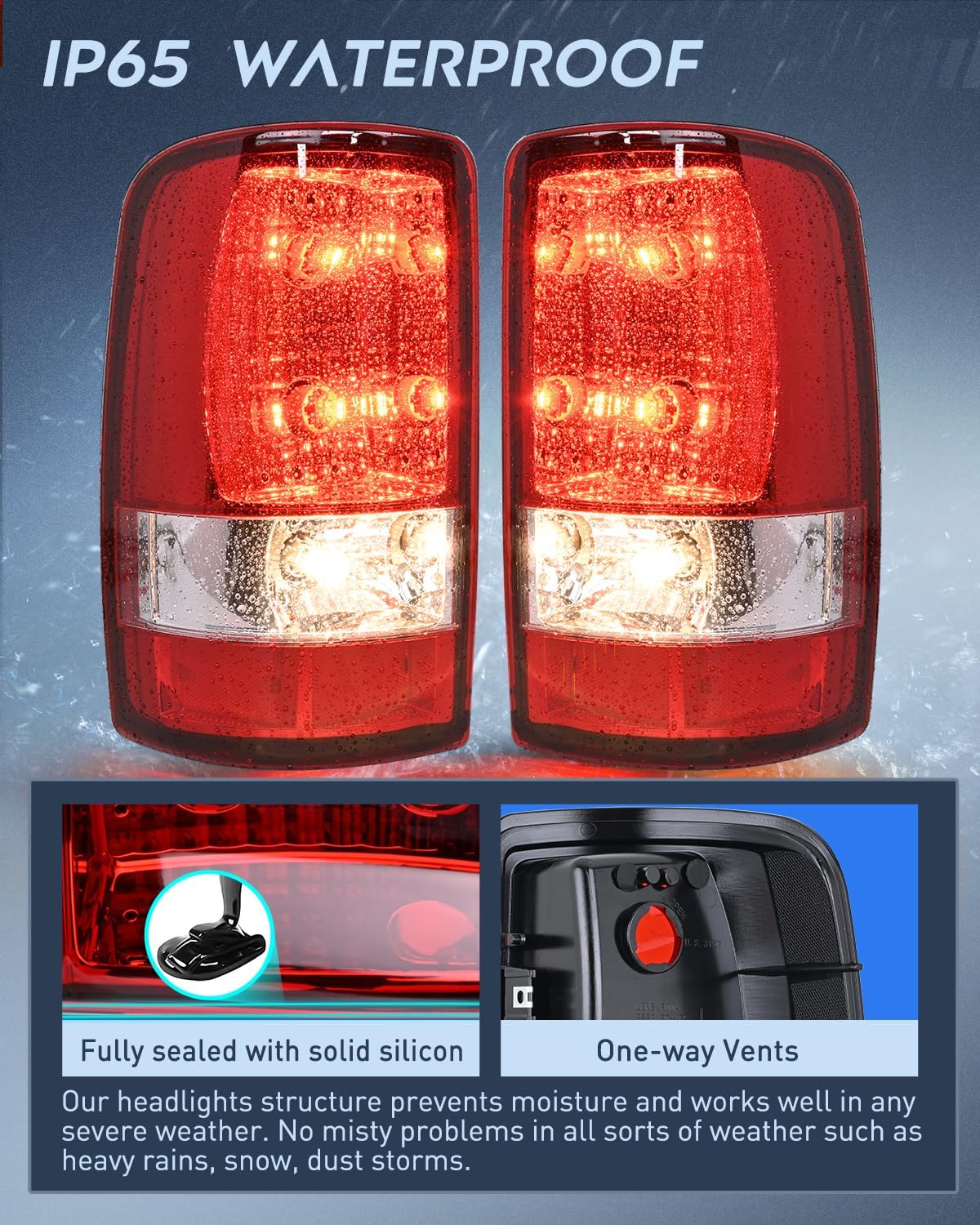 Taillight Assembly for 2000-2006 Chevy Suburban 1500 2500 Tahoe