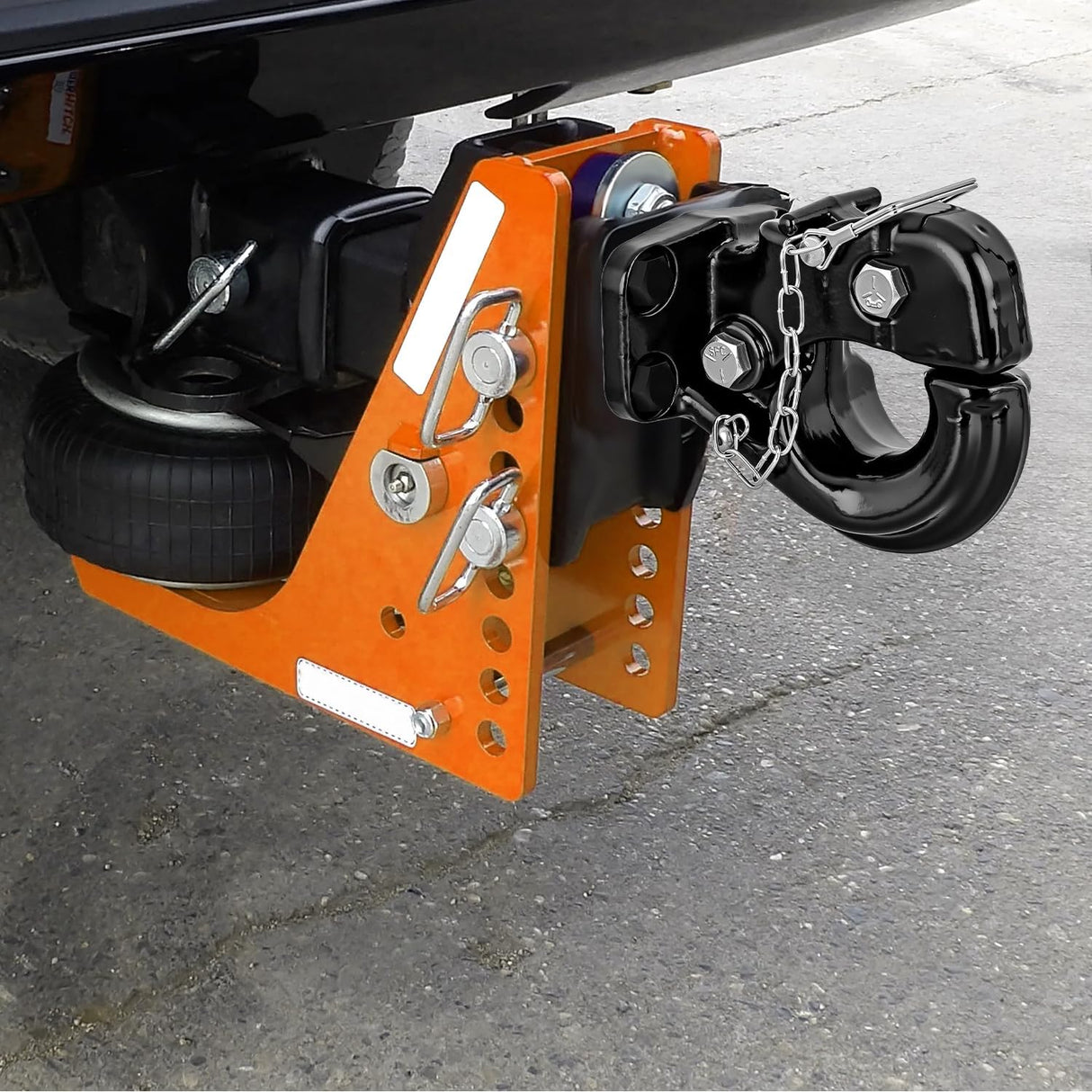Pintle Hook Hitch with Mounting Kit 40,000 lbs, Fits 2-1/2 to 3-Inch Lunette Ring, Mount Required, 20Ton Hitch Receiver fit for Pintle Hook Mount