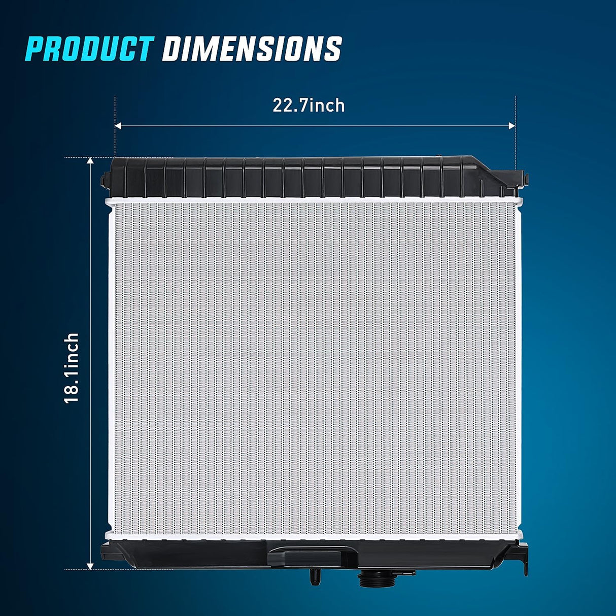 2004-2012 Chevrolet Colorado 2004-2012 GMC Canyon 2006-2008 Isuzu i280 i290 i350 i370 2.8L 2.9L 3.5L 3.7L Radiator Nilight