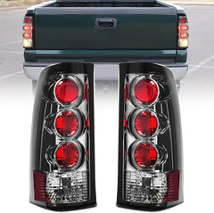 1999-2006 GMC Sierra 1999-2002 Chevy Silverado Taillight Assembly Rear Lamp Smoke Housing Rear Lamp Replacement Only Fits Fleetside Models Driver Passenger Side