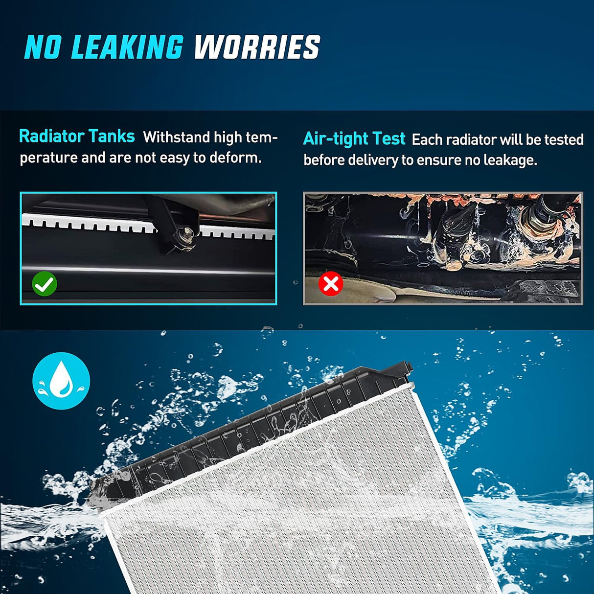 2004-2012 Chevrolet Colorado 2004-2012 GMC Canyon 2006-2008 Isuzu i280 i290 i350 i370 2.8L 2.9L 3.5L 3.7L Radiator Nilight