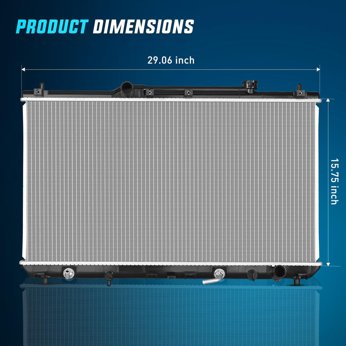 Radiator for Toyota Camry Solara 1997 1998 1999 2000 2001,Automatic Transmission Replace# 1640003140, 1640003141