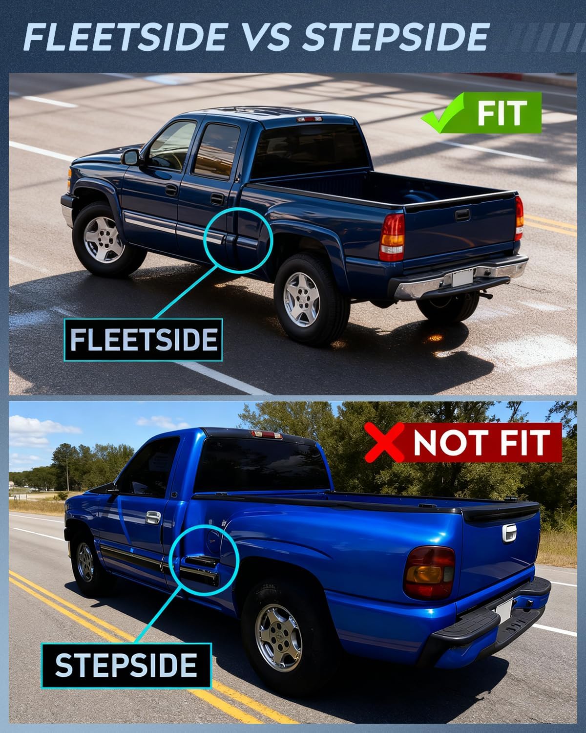 Headlight and Taillight Assembly Combo Compatible with 1999 2000 2001 2002 Chevy Silverado Fleetside only OE Style Chrome Housing Amber Reflector with Red Housing Tail Lights