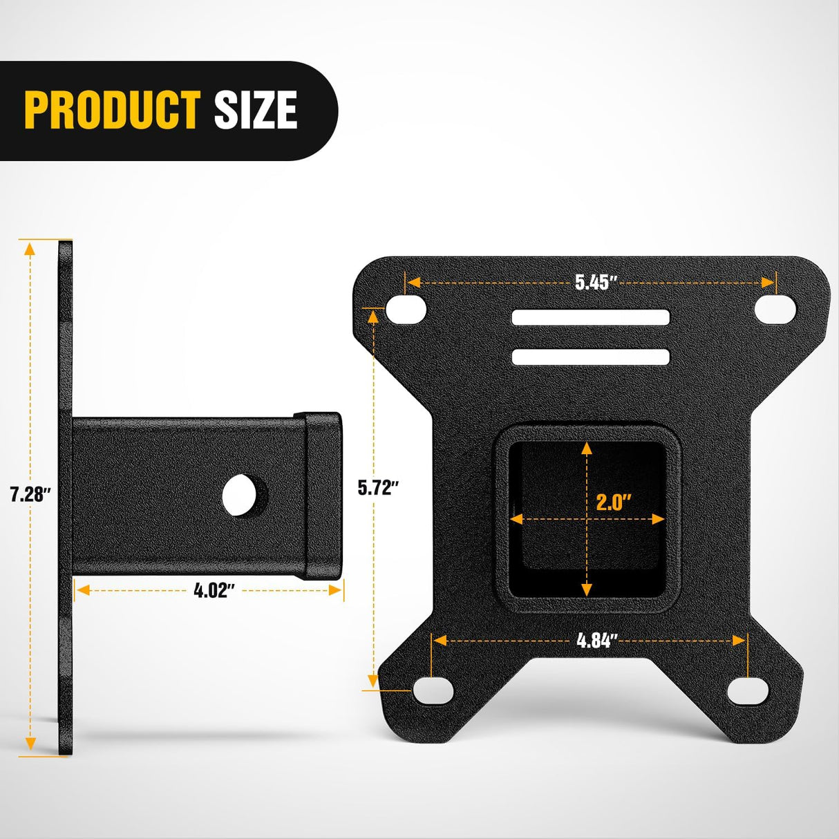 2 Inch Rear Bumper Tow Trailer Hitch Receiver Kit Compatible for UTV ATV 2014-2026 Polaris RZR XP1000 XP 4 1000