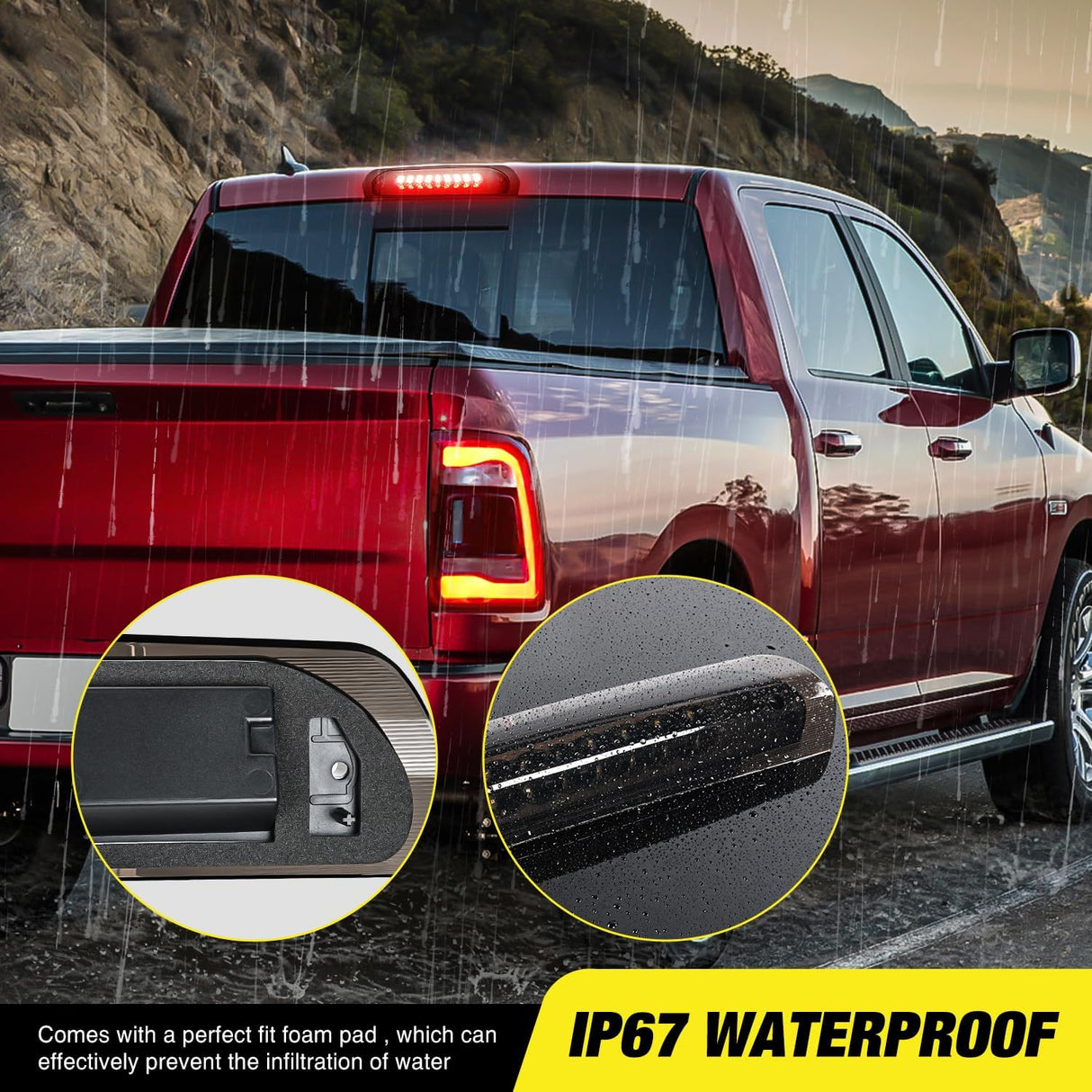 2002-2008 Dodge Ram 1500 2003-2009 RAM 2500 3500 Third Brake Light Nilight