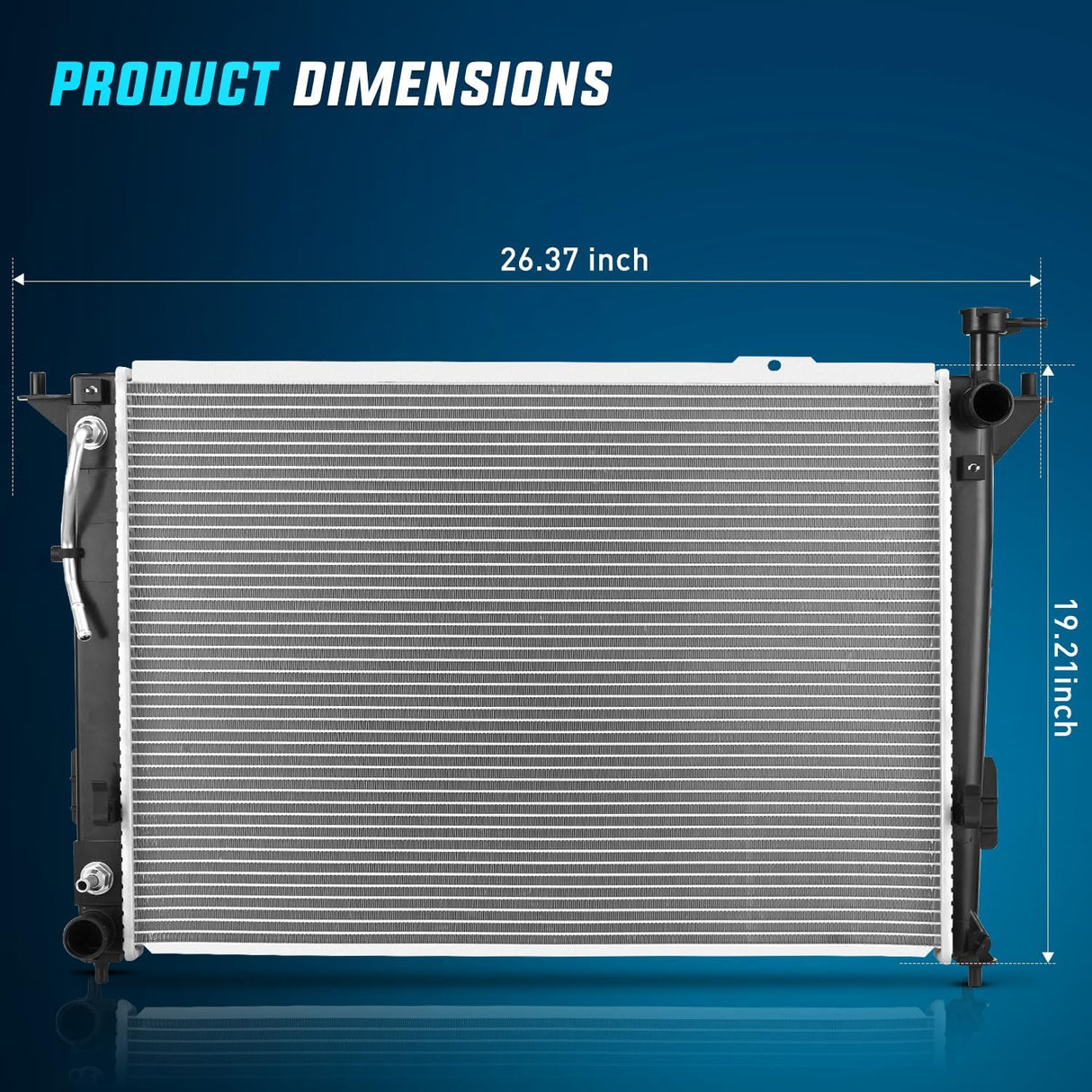 Radiator for Hyundai Santa Fe 2010 2011 2012 2013 2014 2015 2016 2017 2018, Santa Fe XL 2013-2019, Kia Sorento 2011-2015 2.4L 3.3L 3.5L