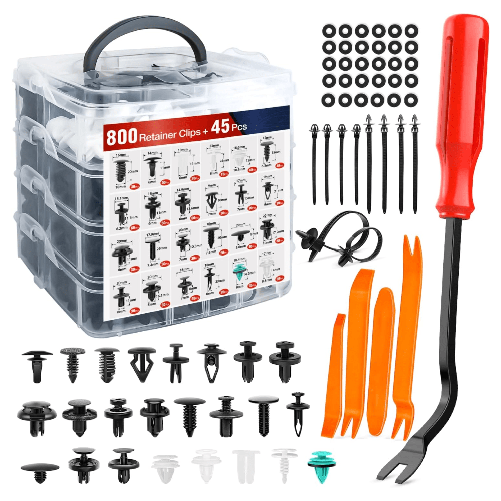845 Pcs Car Push Retainer Clips Auto Fasteners Assortment Nilight